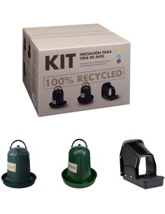 KIT DE INICIACIÓN PARA AVES PLÁSTICO RECICLADO GAUN