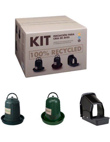 KIT DE INICIACIÓN PARA AVES PLÁSTICO RECICLADO...