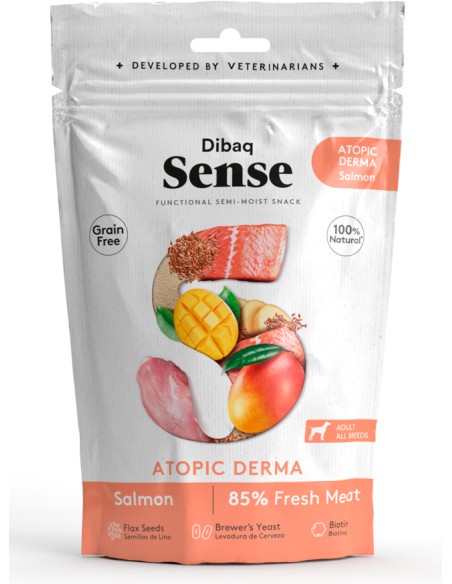DOG SNACK ATOPI DERMA SALMON DIBAQ SENSE - 100 GR