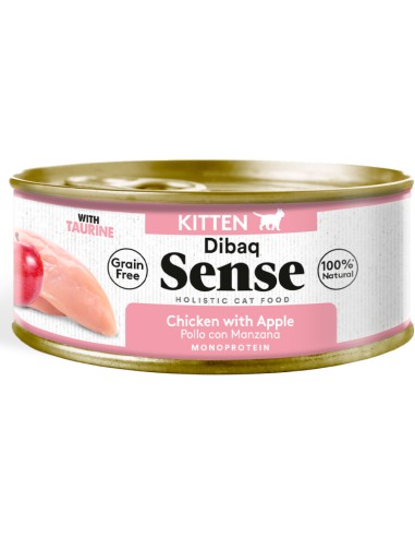 CAT GRAIN FREE KITTEN POLLO CON MANZANA DIBAQ...