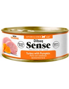 CAT GRAIN FREE ESTERILIZADO PAVO DIBAQ SENSE - 70 GR