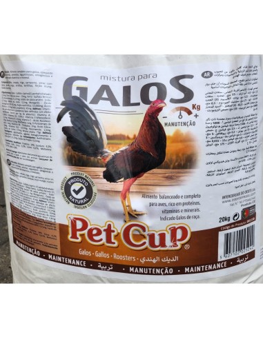 MIXTURA GALLOS MANTENIMIENTO PET CUP - 20 KG
