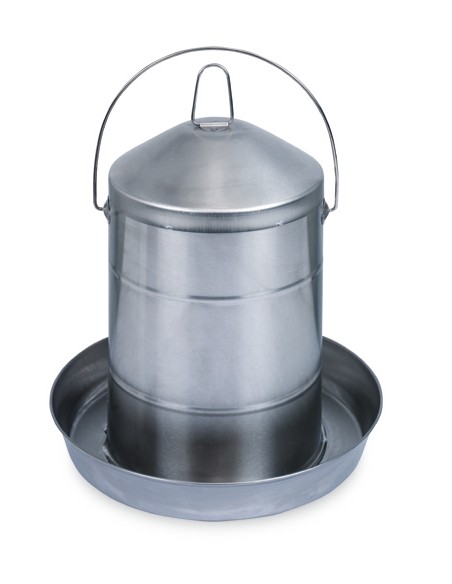 BEBEDERO INOXIDABLE PARA AVES GAUN