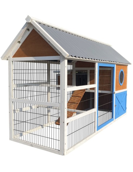 CASETA AVES MODELO VIENA GAUN - 200 X 80 X 120 CM