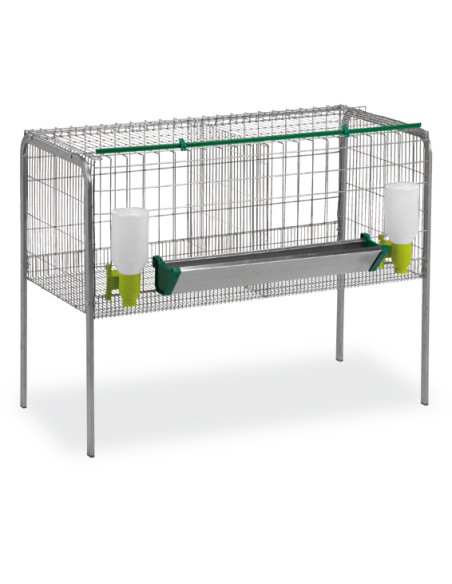 JAULA ENGORDE DE POLLOS 2 DEPARTAMENTOS GAUN - 127 X 79 X 98 CM