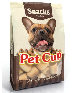 SNACK GALLETAS HUESO MARRON PET CUP