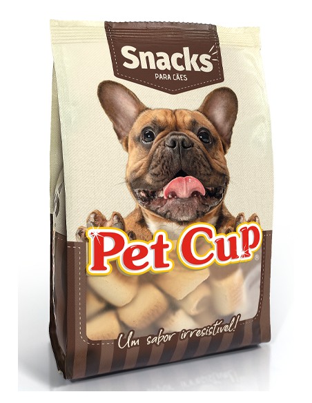 SNACK GALLETAS HUESO MARRON PET CUP