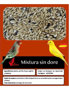 ORNIVALLES MIXTURA CANARIOS SIN DORE CON PERILLA 6 KG