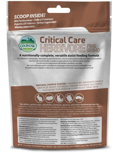 CRITICAL CARE FINO PAPILLA DE CUIDADOS...