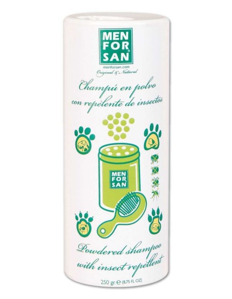CHAMPÚ EN POLVO CON REPELENTE DE INSECTOS PARA ROEDORES Y HURONES R MENFORSAN - 250 G
