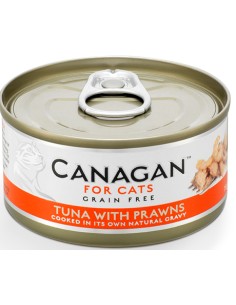 LATA DE ATÚN CON GAMBAS PARA GATOS CANAGAN - 75 GR