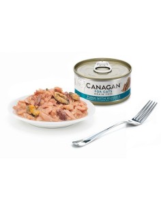 LATA DE ATÚN CON MEJILLONES PARA GATOS CANAGAN - 75 GR 2