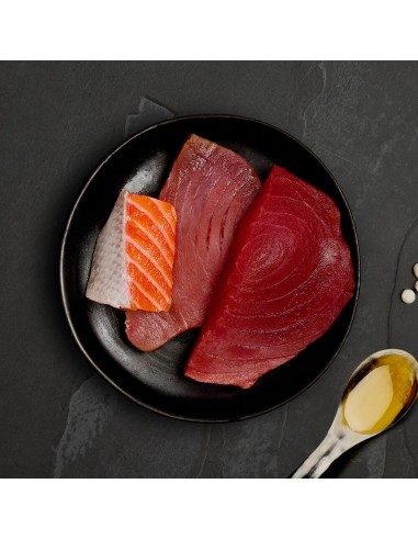 LATA DE ATÚN CON SALMÓN PARA GATOS CANAGAN - 75 GR