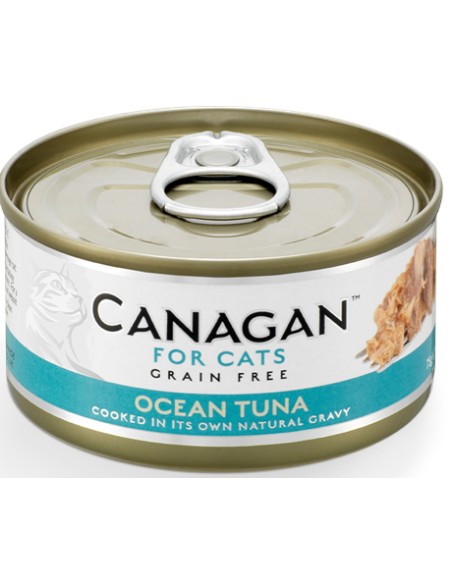 LATA DE ATÚN OCEÁNICO PARA GATOS CANAGAN - 75 GR