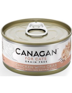 LATA DE POLLO CON CANGREJO PARA GATOS CANAGAN - 75 GR