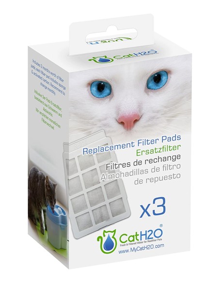 FILTRO PARA FUENTE AGUA PEROS Y GATOS CAT 3 UNIDADES H2O