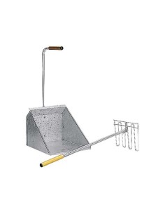 RECOGEDOR DE ESTIERCOL CON RASTRILLO DE CHAPA COPELE