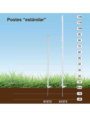 POSTE PLÁSTICO ESTÁNDAR (10 UNIDADES) COPELE