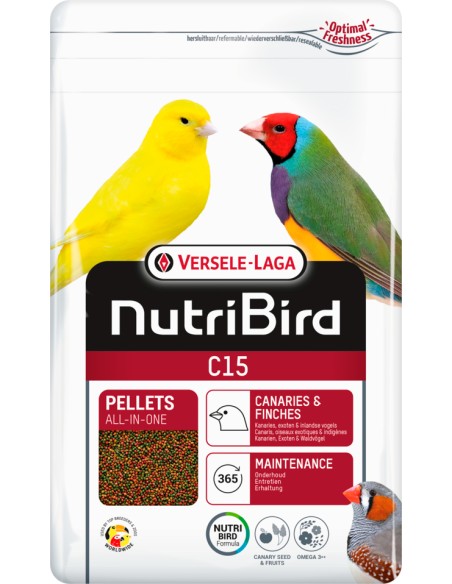 NUTRIBIRD CANARIO C15 MANTENIMIENTO VERSELE LAGA