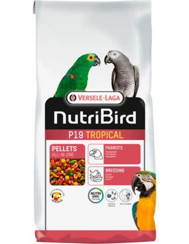 NUTRIBIRD LOROS P19 TROPICAL VERSELE LAGA - 10 KG