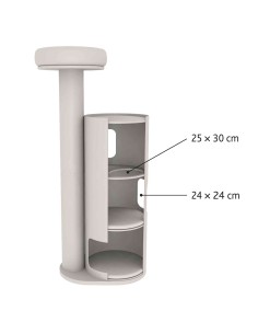 POSTE RASCADOR PIETRO XXL GRIS TRIXIE - 168 CM 2