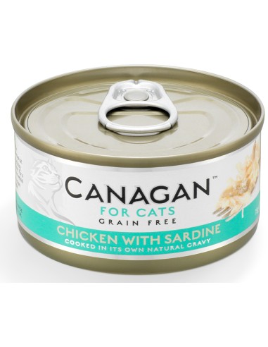 LATA DE POLLO CON SARDINAS PARA GATOS CANAGAN -...